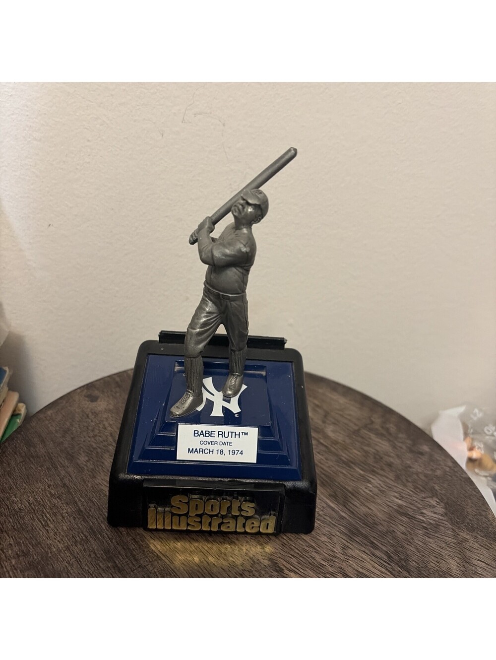 BABE RUTH SPORTS ILLUSTRATED CHAMPIONS HAND-CRAFTED FINE PEWTER FIGURE ONLY